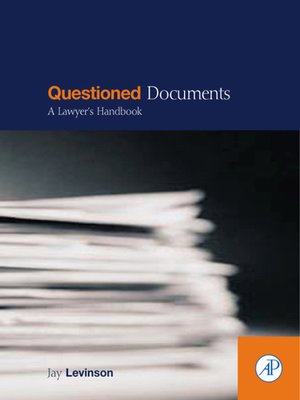 cover image of Questioned Documents